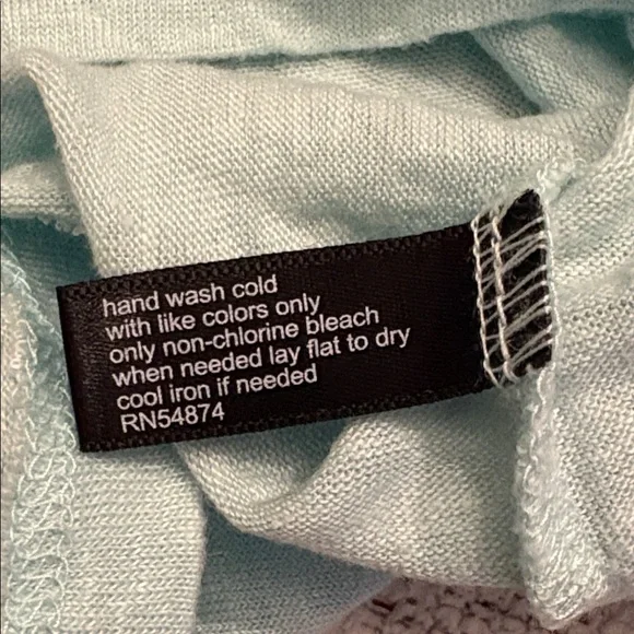 The Limited Linen Sheer Short Sleeve Top Light Green Size L EUC - Picture 8 of 9